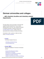 Universities in Germany With Chemistry Faculties