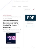 How To Download Documents From Scribd For Free - 7 Methods