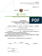 Adeverință: Formular nr.C-11