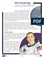 UKS2 Neil Armstrong Differentiated Reading Comprehension Activity