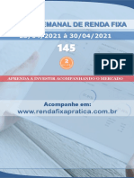 RFP Relatorio de Renda Fixa Analise Semanal 145