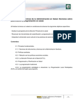 LECTURA Moìdulo III Principios y Teìcnicas de La Administracioìn en Salud. Nociones Sobre Planificacioìn y Programacioìn en Salud