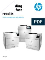 Outstanding Quality, Fast Results: HP Laserjet Enterprise M604, M605, M606 Series