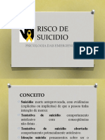 RISCO DE SUICIDIO - EMERGENCIAS PSICOLOGICAS