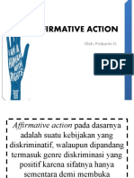 Affirmative Action: Oleh: Proborini H