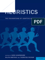 Gerd Gigerenzer, Ralph Hertwig, Thorsten Pachur Heuristics The Foundations