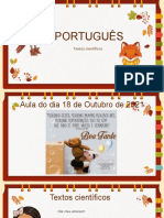 Slides de Português e Matemática - 18.10.2021