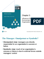 Chapter 3, Influence of The External Environment and The Organization's Culture