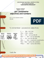 possesive adjetivs