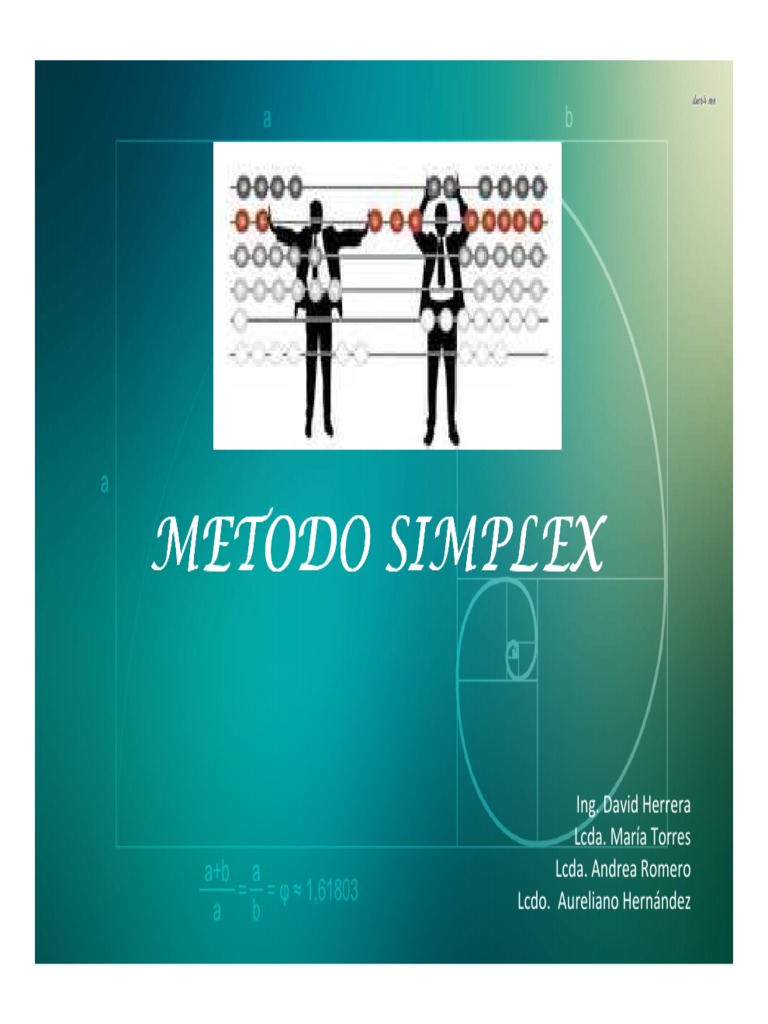METODOSIMPLEX Programación Lineal | PDF | Programación lineal | Matemáticas
