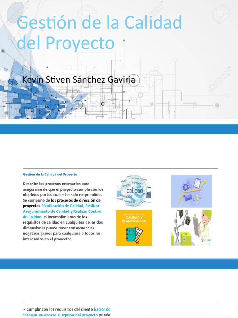 Estrategias de Gestión de Calidad en Proyectos | PDF | Calidad ...