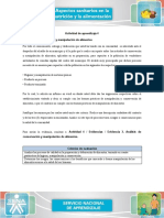 Evidencia 4 Analisis de Conservacion y Manipulacion de Alimentos