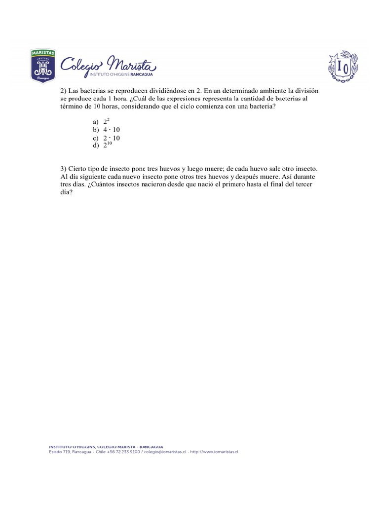 Potencias 7 Básico Matemáticas Pdf