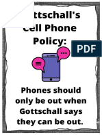 Gottschall's Cell Phone Policy