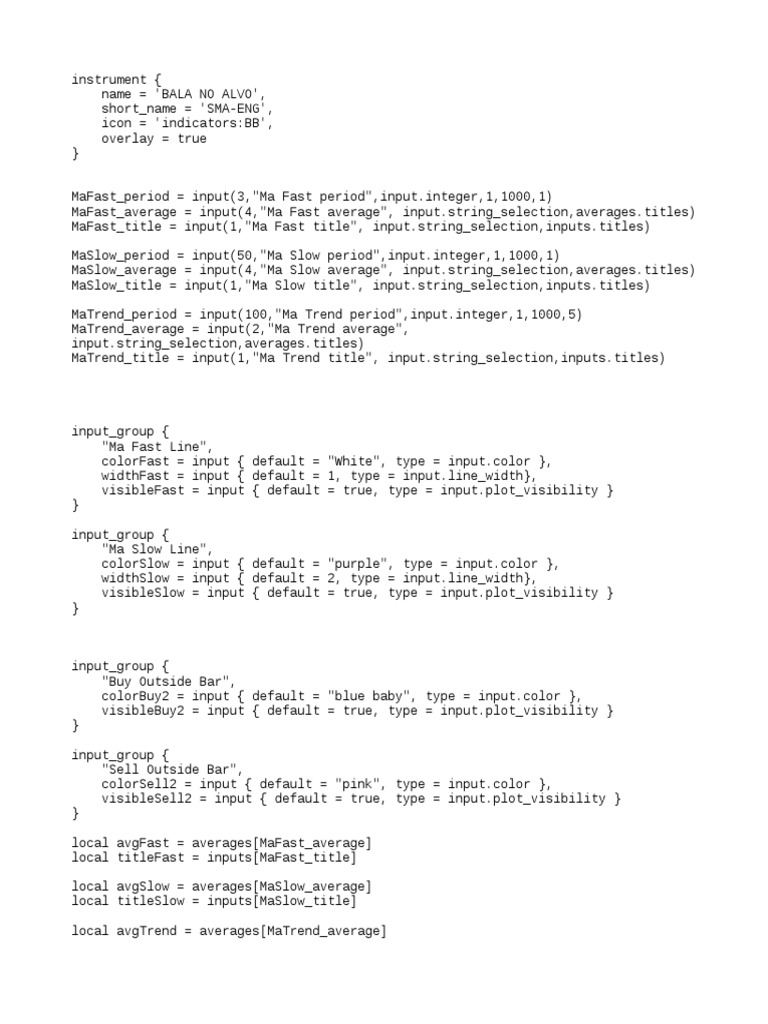 BALA NO ALVO Sniper Trading Tool | PDF | Teaching Methods & Materials