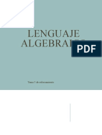 LENGUAJE ALGEBRAICO repaso