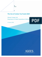 The Use of Carbon Tax Funds 2020