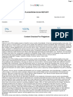 Plagiarism Scan Report: Plagiarism Unique Plagiarized Sentences Unique Sentences