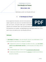 Distribuição de Poisson e probabilidades