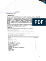 Lab 2. Recristalización y Sublimación de Compuestos Orgánicos