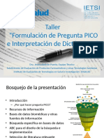 Formulación de Pregunta PICO. Dra. Beltran