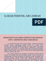 Karakteristik Air Limbah