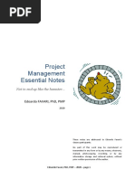 Project Management Essential Notes