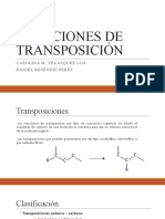 Transposiciones orgánicas: tipos y mecanismos