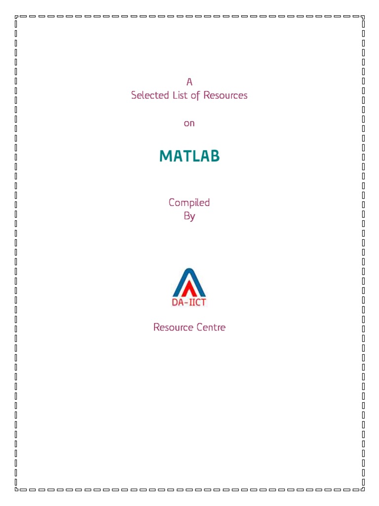 MATLAB Image Processing Resources | PDF | Matlab | Applied Mathematics