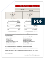 Fiche A1 Etre Et Avoir