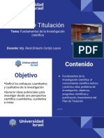 Fundamentos de La Investigación Científica