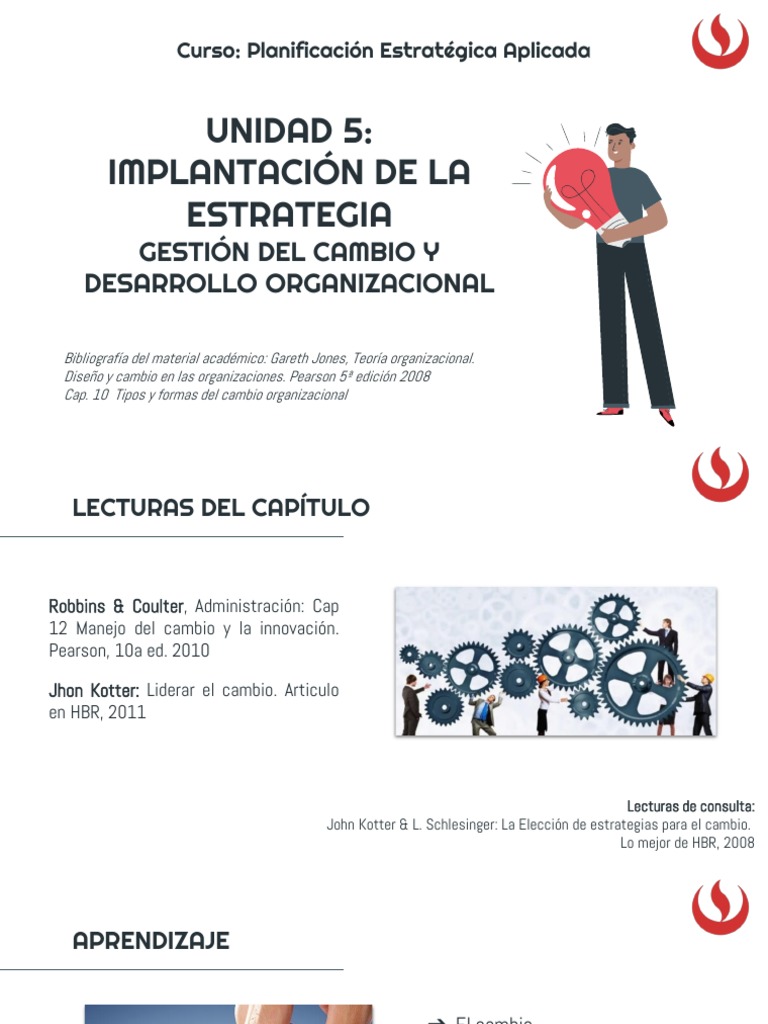 Gestión del Cambio en Organizaciones | PDF | Planificación ...