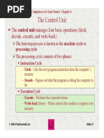 The Control Unit: The Control Unit Manages Four Basic Operations (Fetch, Decode, Execute, and Write-Back)