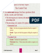 The Control Unit: The Control Unit Manages Four Basic Operations (Fetch, Decode, Execute, and Write-Back)