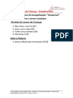 4 - Lista de Louvores_CRI_Evangelização Outubro 2021_Despertai