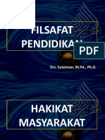 Filsafat Pendidikan Hakikat Masyarakat