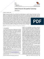 A Detailed Analysis of Optical Character Recognition Technology