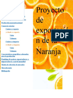 Proyecto de Exportación de La Naranja