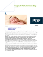 Pola Tidur Pengaruhi Pertumbuhan Bayi
