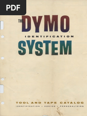 Dymo Tapewriter Dymo-Mite M-11 | PDF