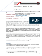 TP 3 - 5° Año - Lengua y Literatura - Filosofía