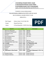 Rundown Acara Muhasabah