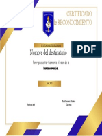 Formato Diploma PERSEVERANCIA