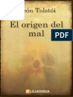 El Origen Del Mal-ToLSTÓI, Leon