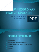 Pertemuan Koordinasi Jejaring Fasyankes