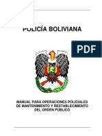 Bolivian Police Manual on Public Order Maintenance (1)