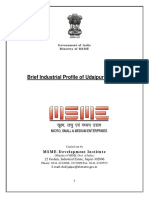 Brief Industrial Profile of Udaipur District: MSME - Development Institute