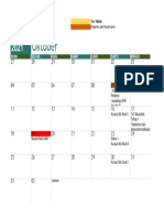 Kalender Kegiatan Asrama (Oktober)