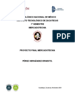 Proyecto final de mercadotecnia para empresa de papas fritas en cono