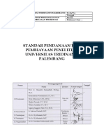 Standar Pendanaan Dan Pembiayaan Penelitian